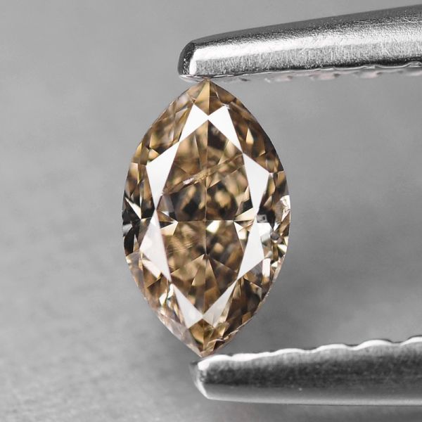 0.27ct Brown ±SI2 Marquise カラー ダイヤ ルース 天然 ダイヤモンド