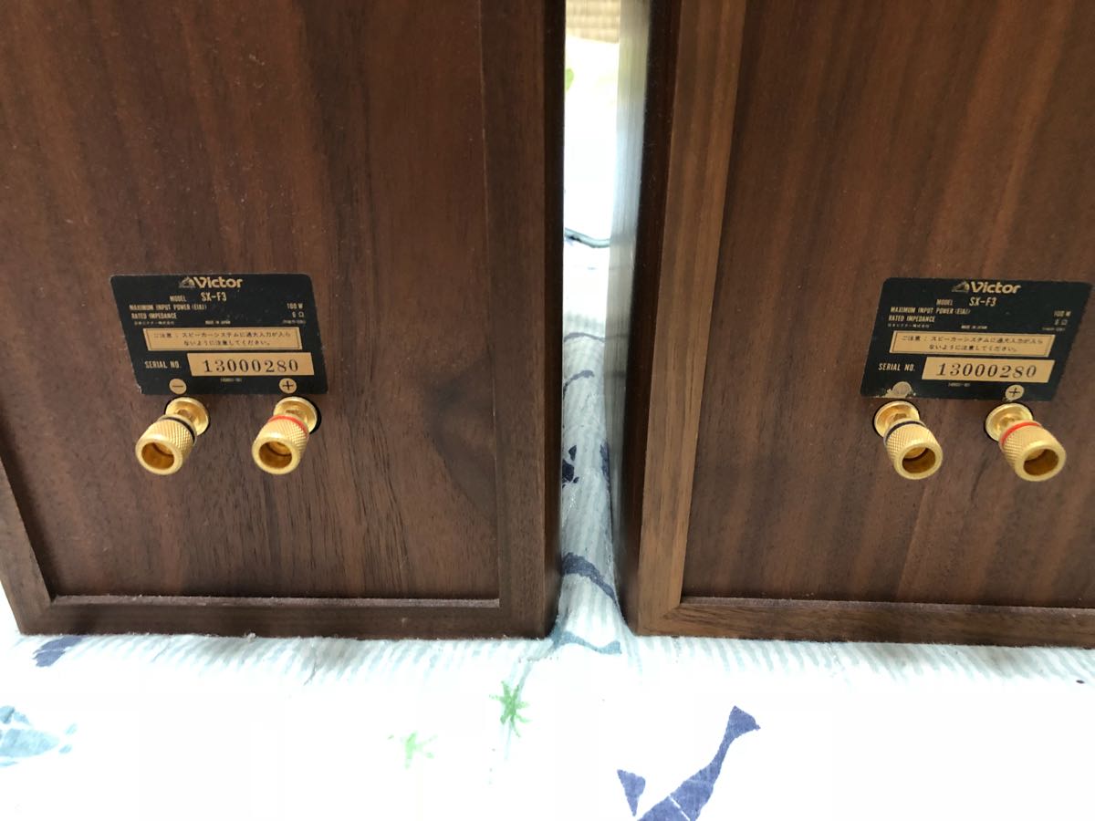 希少ウォルナット無垢材 Victor SX-F3 美品 希少ウォルナット無垢材 Victor SX-F3 美品 美音希少ウォルナット