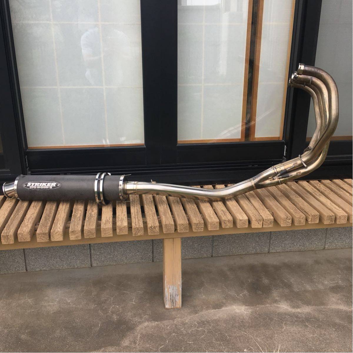 イナズマ400 ストライカーフルエキゾーストマフラー パーツ スズキ用