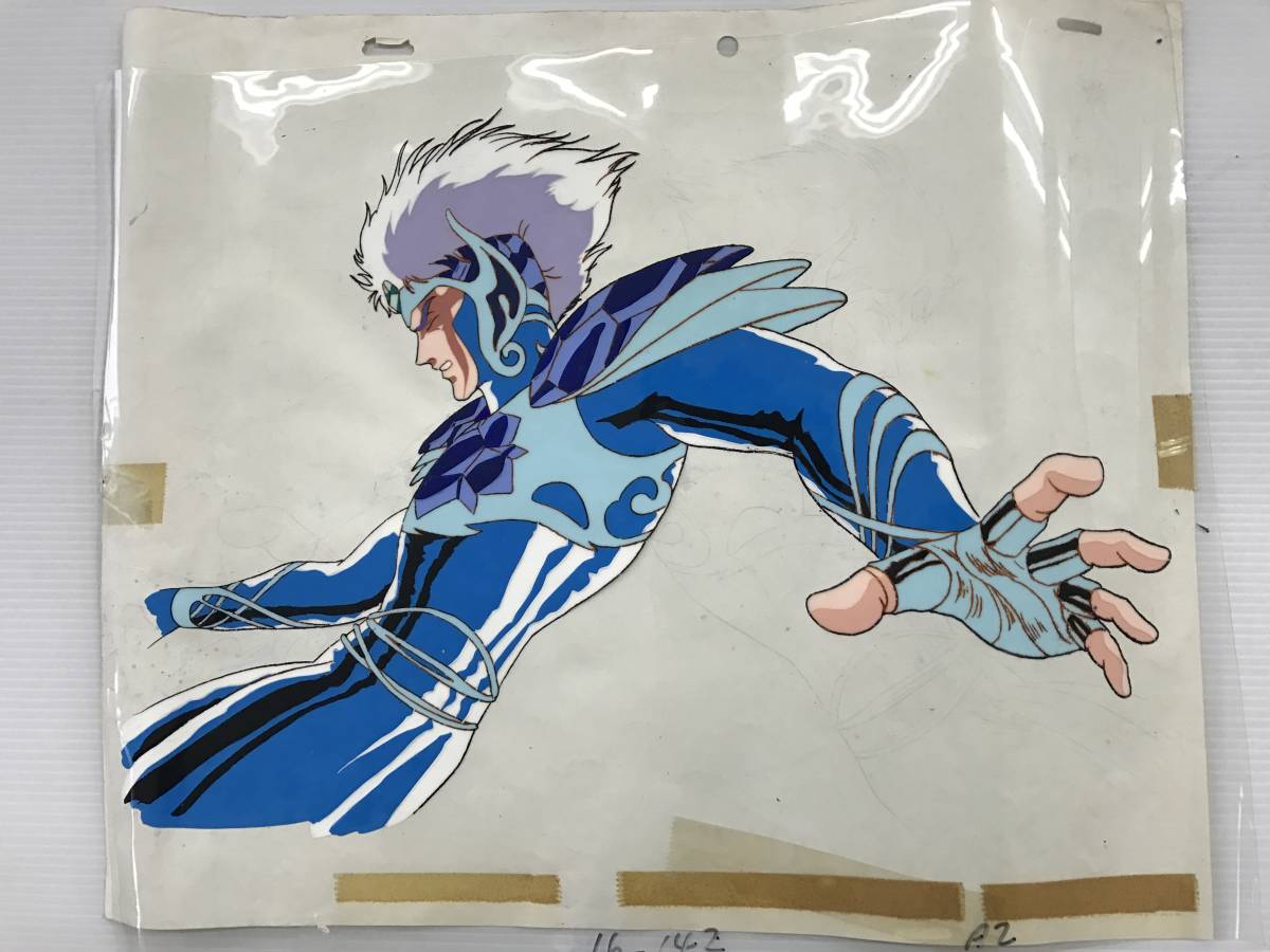 聖闘士星矢セル画原画　2枚セット ◎聖闘士星矢 セル画 荒木伸吾 水晶聖闘士(クリスタルセイント)シーン2