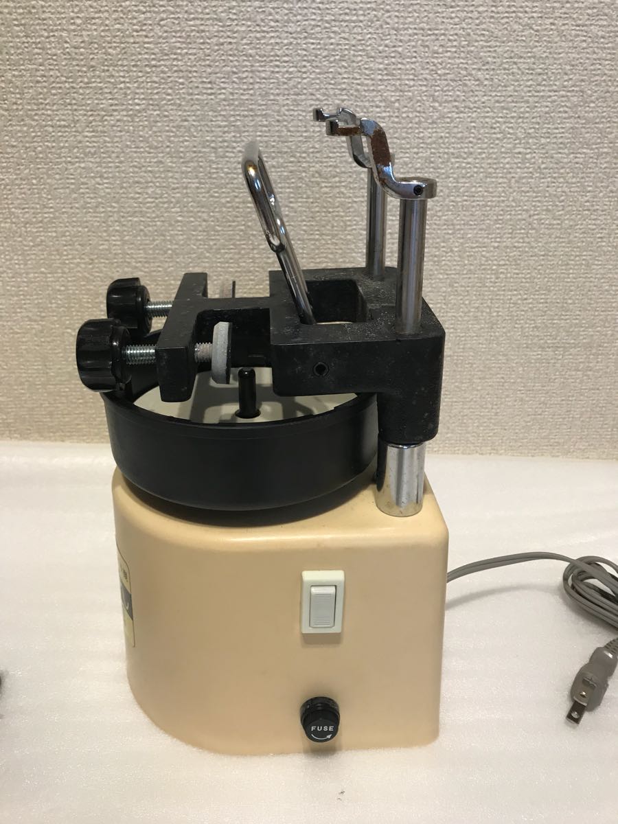 るんるん 自動墨すり機 書道具 (株)古梅園 砥石付き 中古