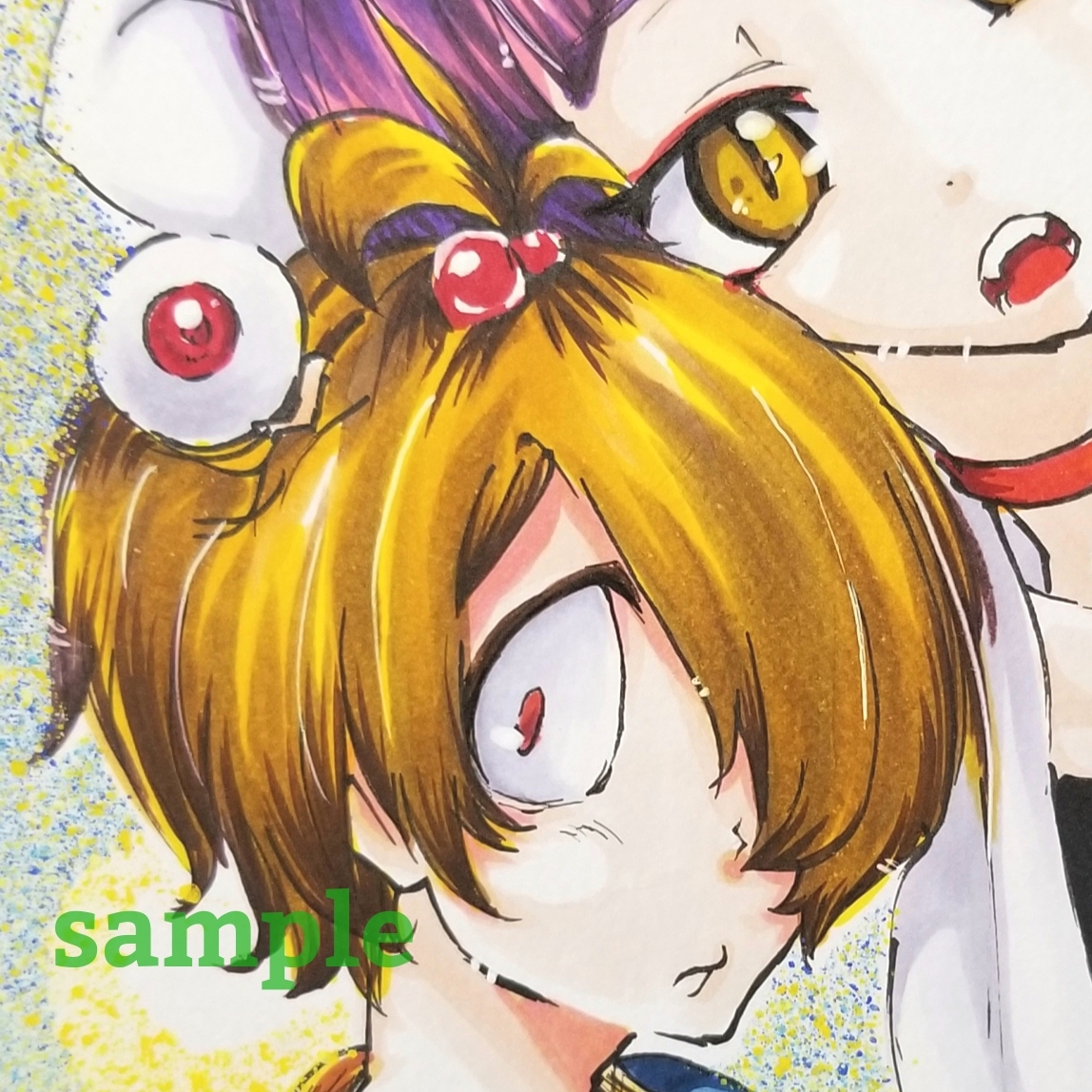 手描きイラスト ゲゲゲの鬼太郎 鬼太郎 猫娘 目玉おやじ コピック ポスターカラー 厚紙 手描きイラスト 売買されたオークション情報 Yahooの商品情報をアーカイブ公開 オークファン Aucfan Com