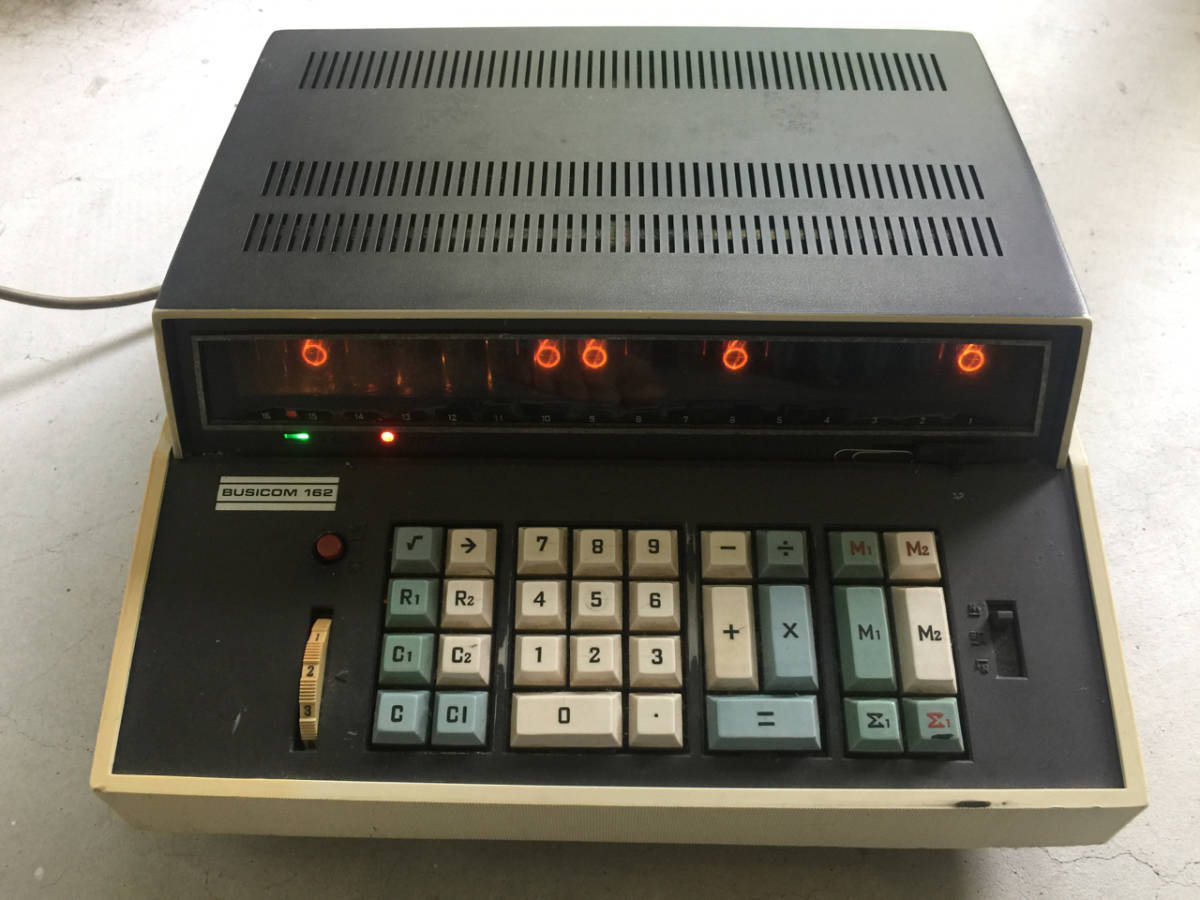 BUSICOM 162 ニキシー管 ElectroTechnical Industries ETI 計算機 ビジコンデスクトップ計算機(その他 ...
