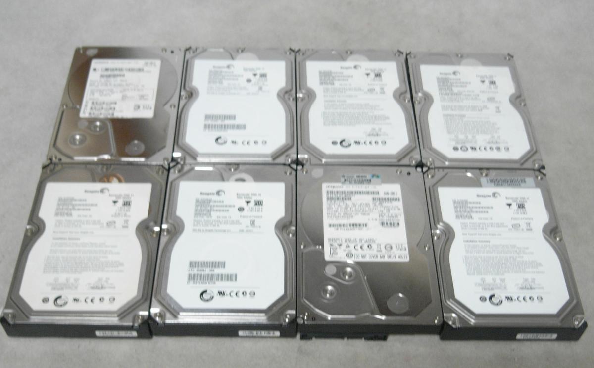 M308 3.5インチ SATA HDD 1TB×8台セット ジャンク 1TB | Seagate 3．5