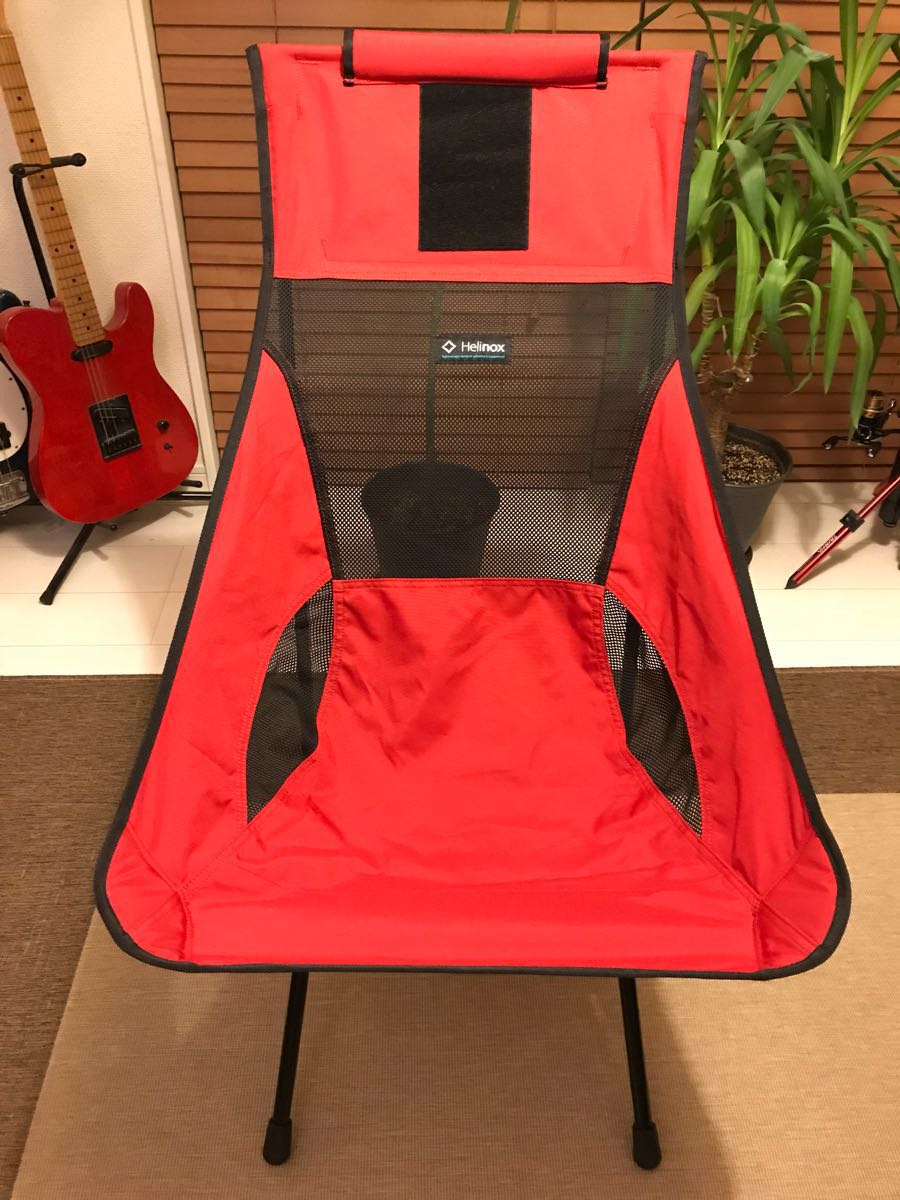 Helinox（ヘリノックス） サンセットチェア ブラック レッド 2脚セット 数回使用の美品