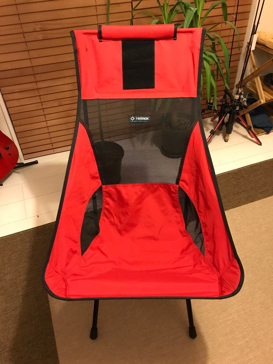Helinox（ヘリノックス） サンセットチェア ブラック レッド 2脚セット 数回使用の美品