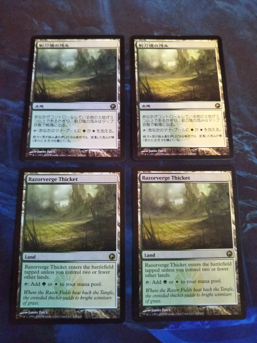 MTG 剃刀境の茂み 日2英2 4枚セット 【公式通販】