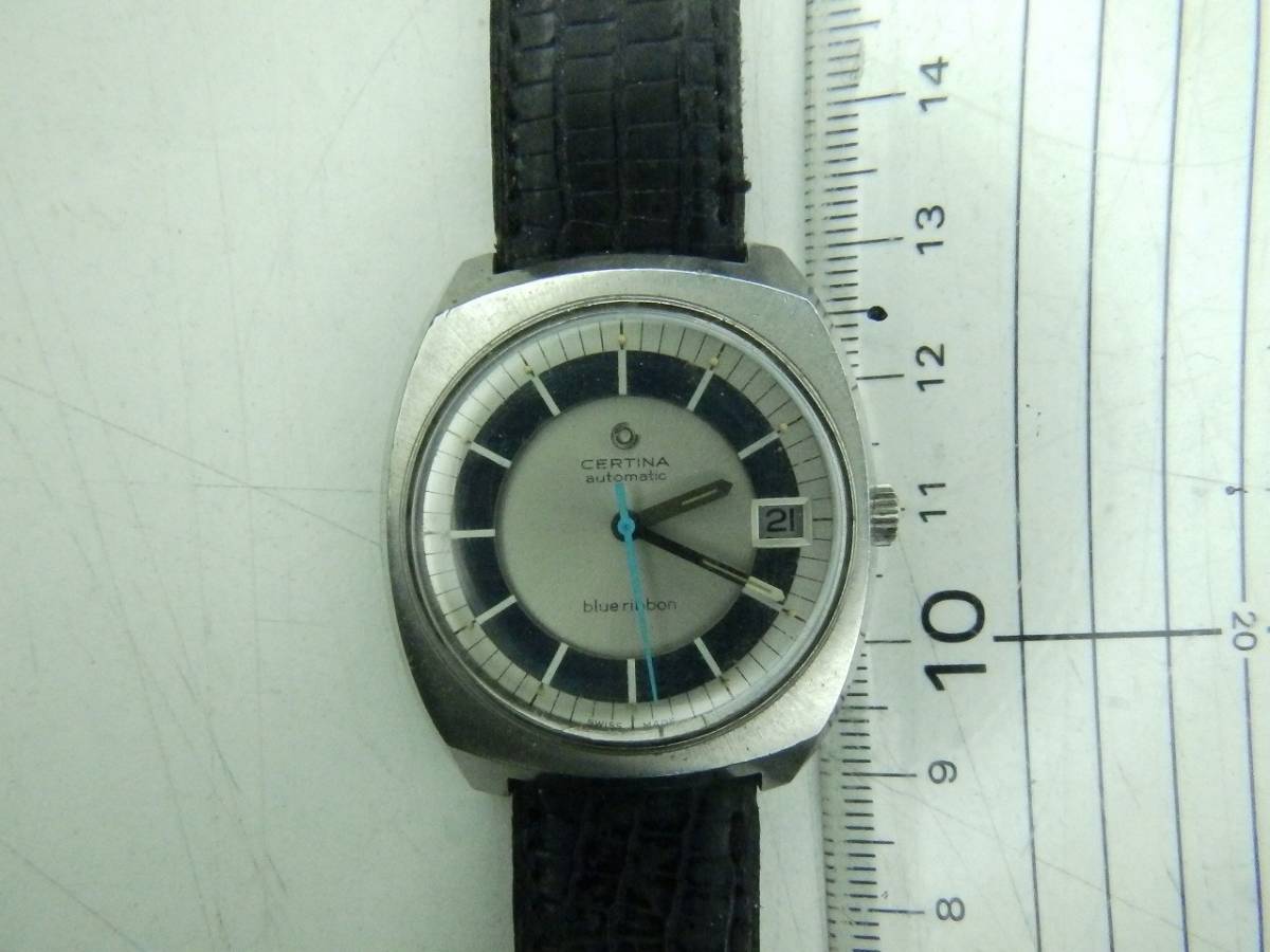 希少！サーチナ/CERTINA blue ribbon 自動巻き 腕時計 スイス製 稼動品 