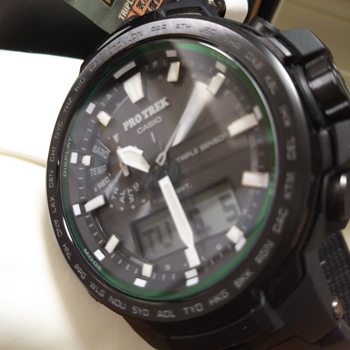 CASIO 【極美品】CASIO プロトレック PRW-6100 電波 ソーラー PRO TREK