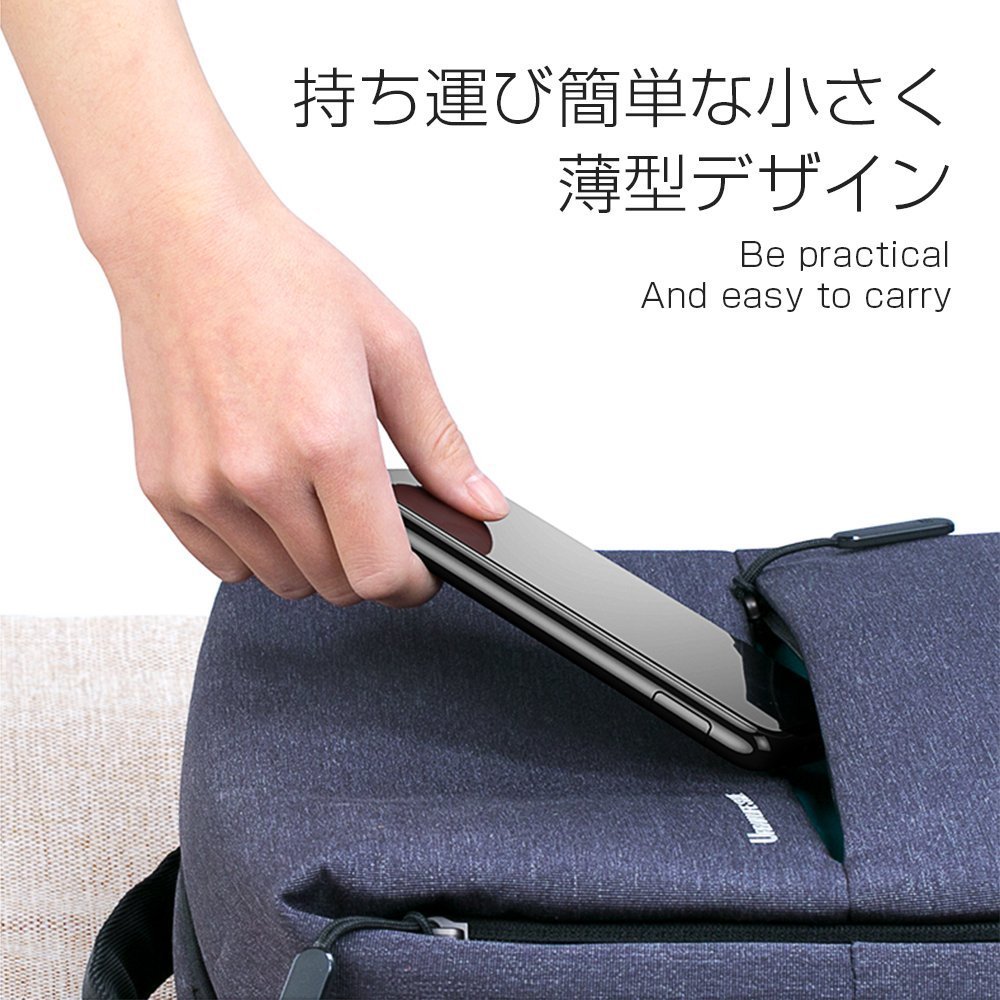 新品　モバイルバッテリー Qi ワイヤレス充電 10000mAh 急速充電 無線充電器 2 USBポート 置くだけ充電 スタンド機能付 F0040_5