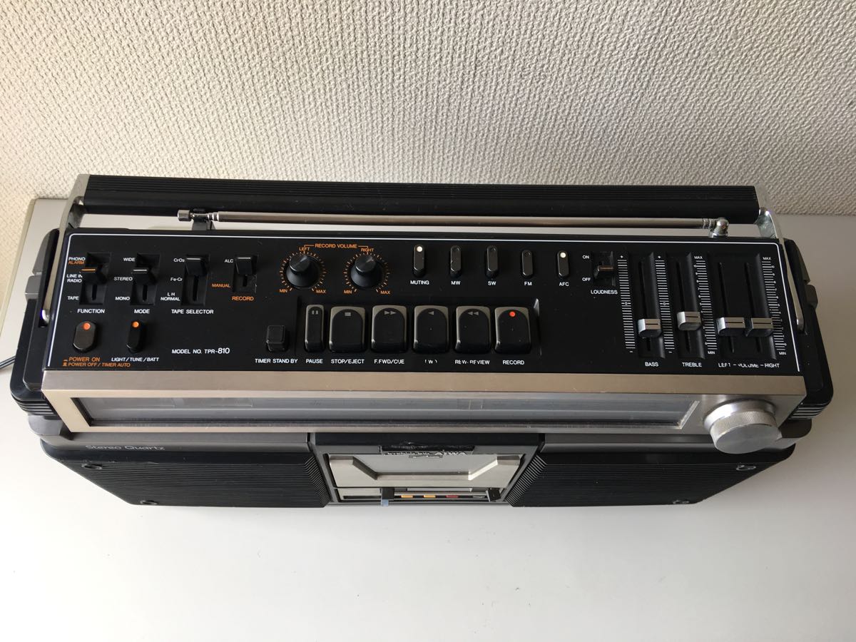 オーディオ機器 【ジャンク】 AIWA TPR-810Ⅱ ラジカセ