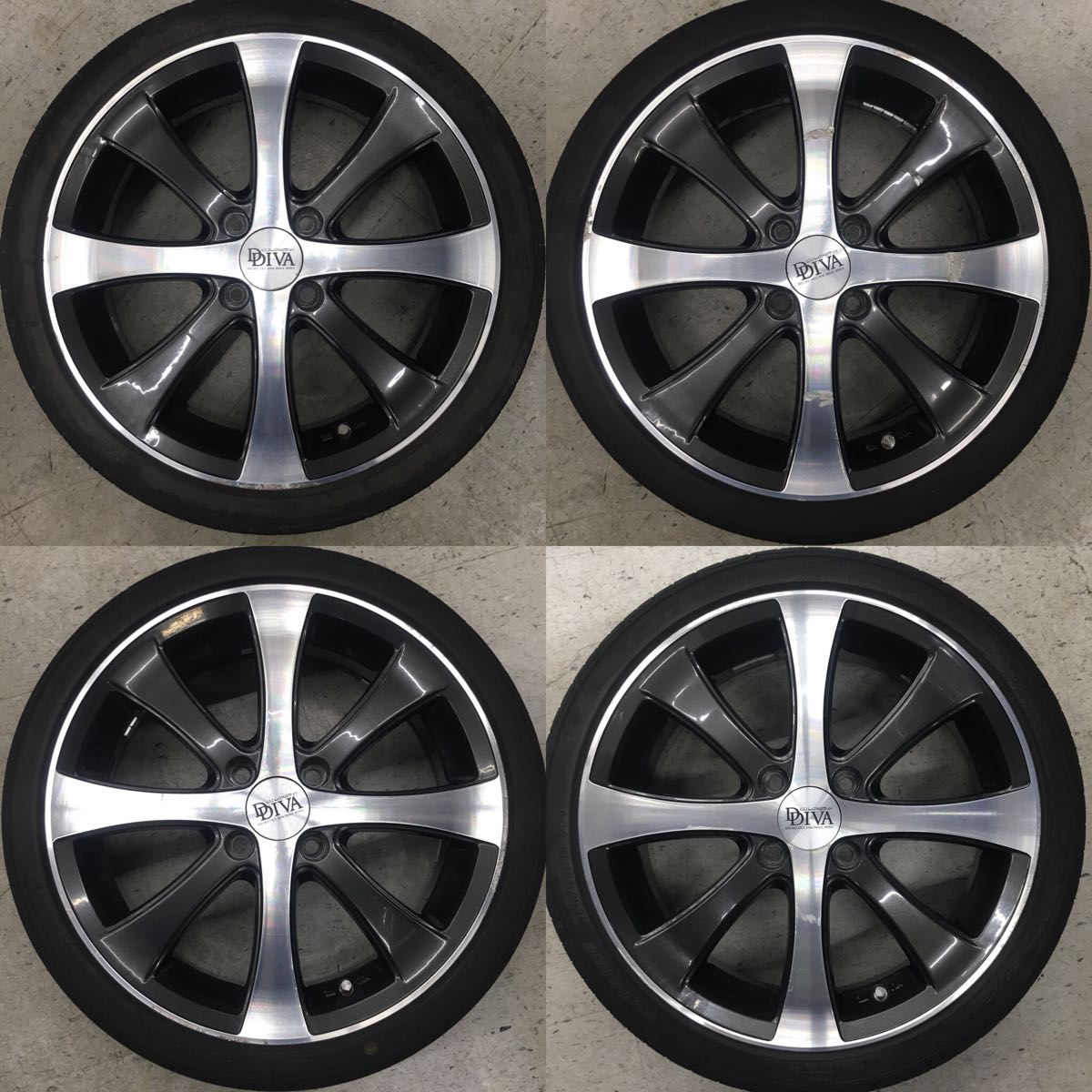 軽自動車～632 LOXARNY DDIVA メッキ 16X5.5J 100PCD +48 難あり