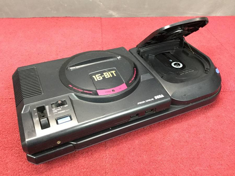 SEGA HAA-2912 メガドライブ+メガCD2 本体＊現状品 セガ メガドライブ2