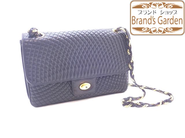 送料込み★美品♪ バリー BALLY ☆ ヴィンテージ ☆ マトラッセ チェーンショルダーバッグ/[8631]