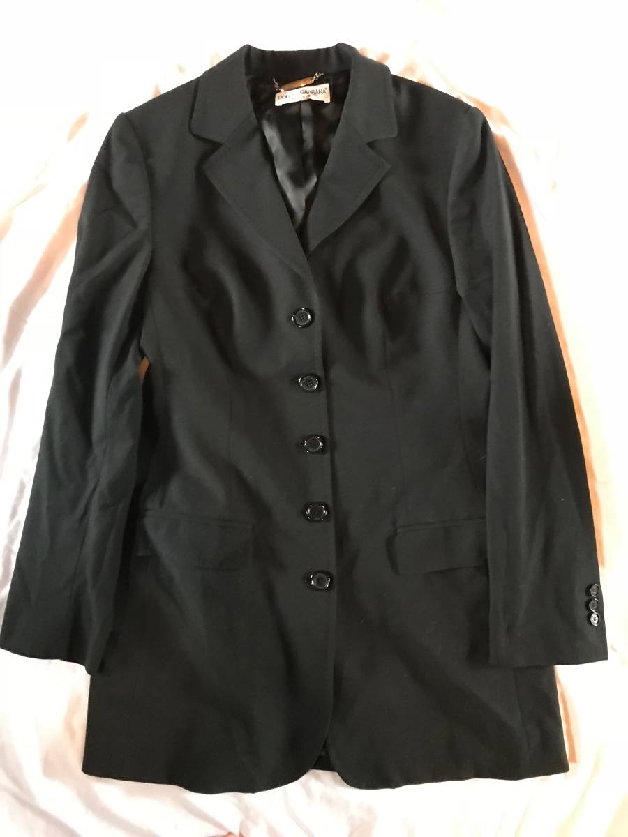 美品 DOLCE&GABBANA ドルガバ ロング ジャケット ブルゾン ナイロン 