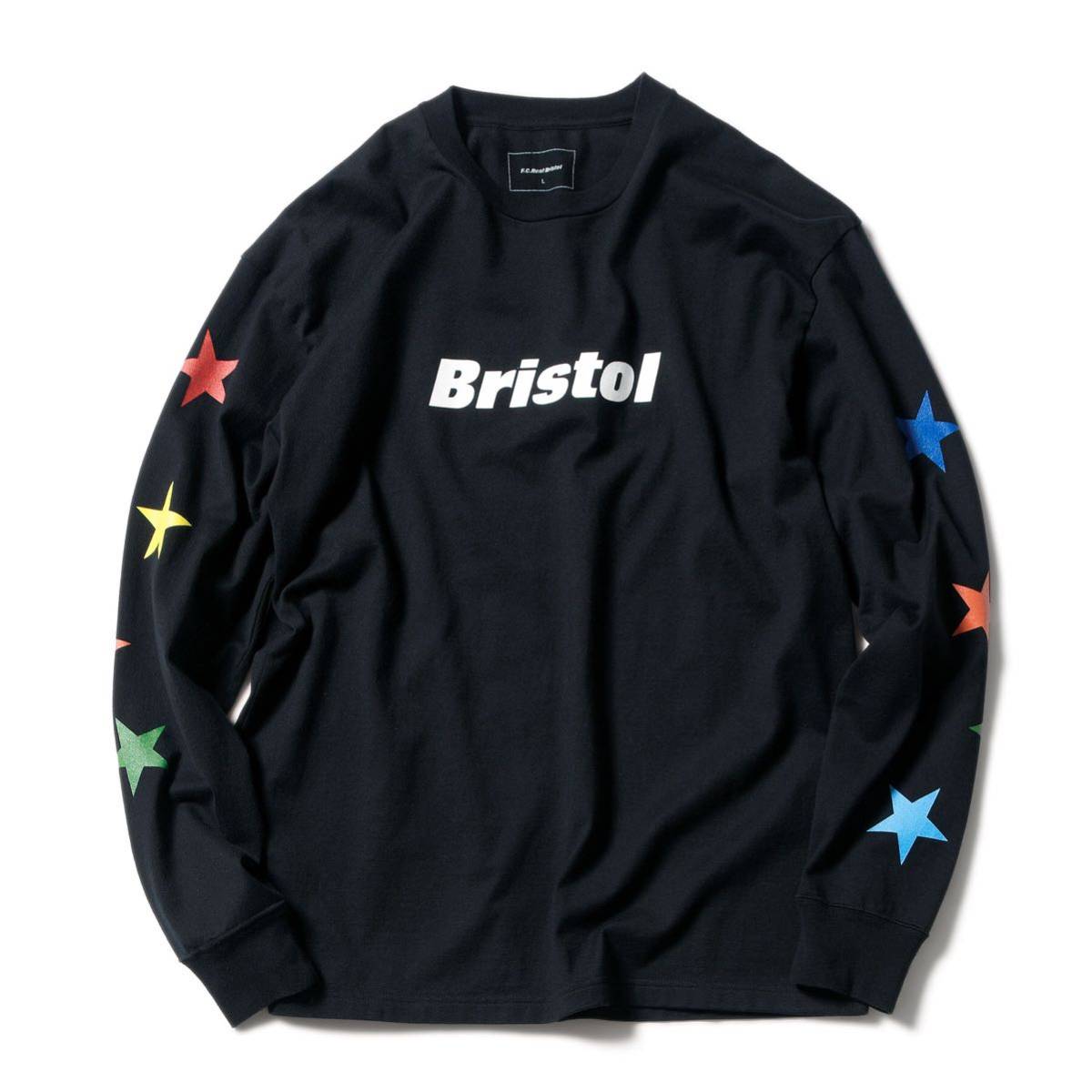 美品】F.C.R.B. FCRB Bristol 18SS MULTI COLOR STAR L/S TEE 