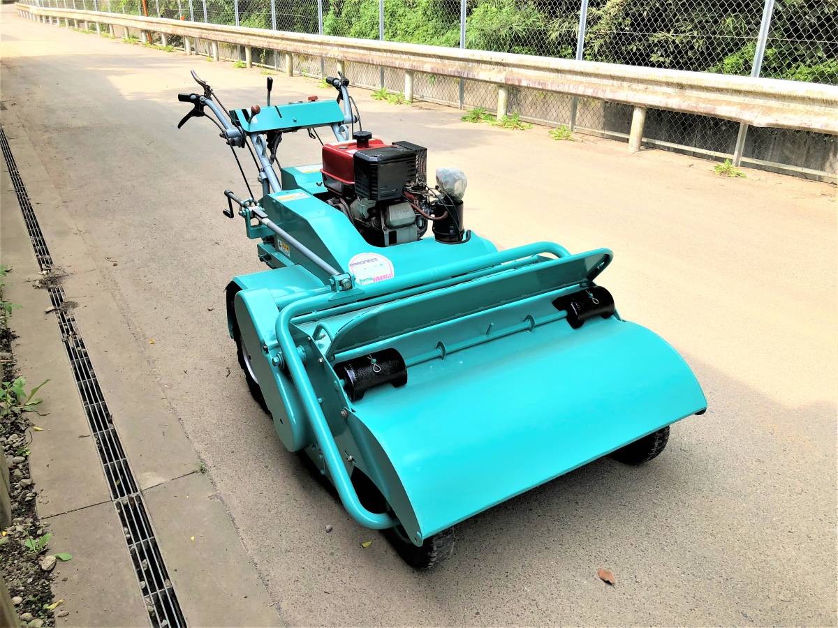 茨城県常総市から　HM-95 バロネス ハンマーナイフ 12馬力　自走式草刈機　引き取り限定出品 バロネス ハンマーナイフ 草刈機 『 HM950 』 刈幅95cm 12馬力） セル