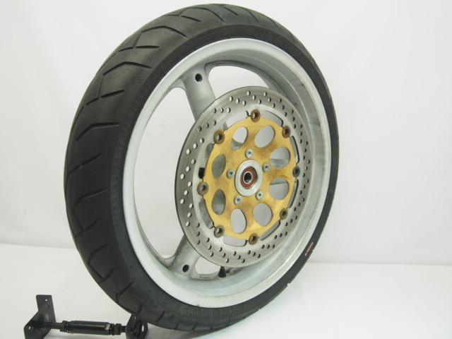 SV400SフロントホイールVK53A_98年外し17x3.50ベアリングスムーズです