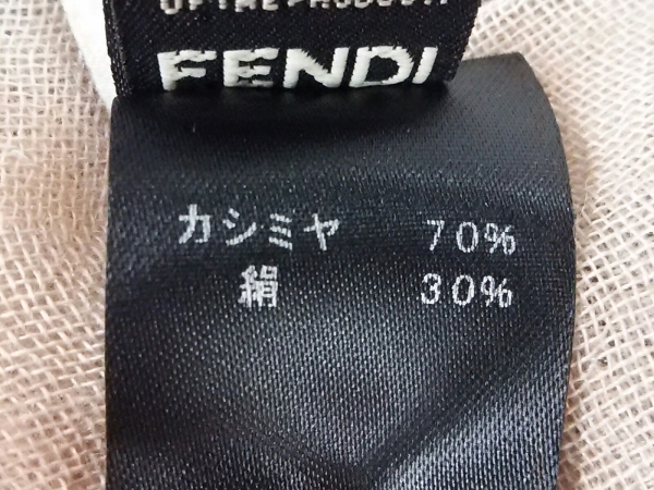 フェンディ FENDI マフラー ストール(ショール) カシミヤ×シルク ピンク×マルチ ロゴ柄 FENDI フェンディ ストール FF ズッカ ショール