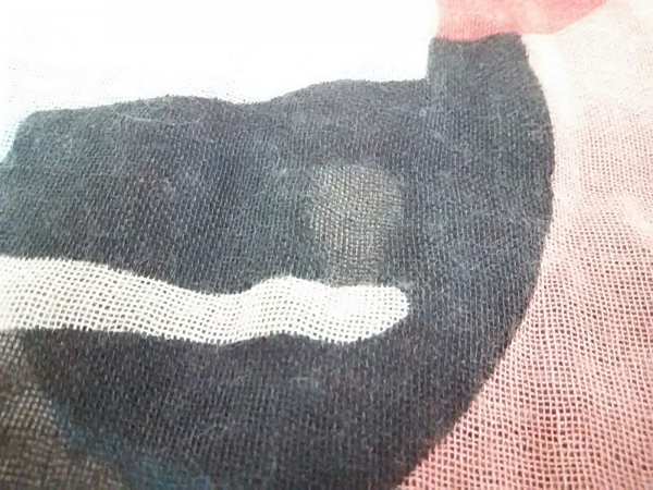 フェンディ FENDI マフラー ストール(ショール) カシミヤ×シルク ピンク×マルチ ロゴ柄 FENDI フェンディ ストール FF ズッカ ショール