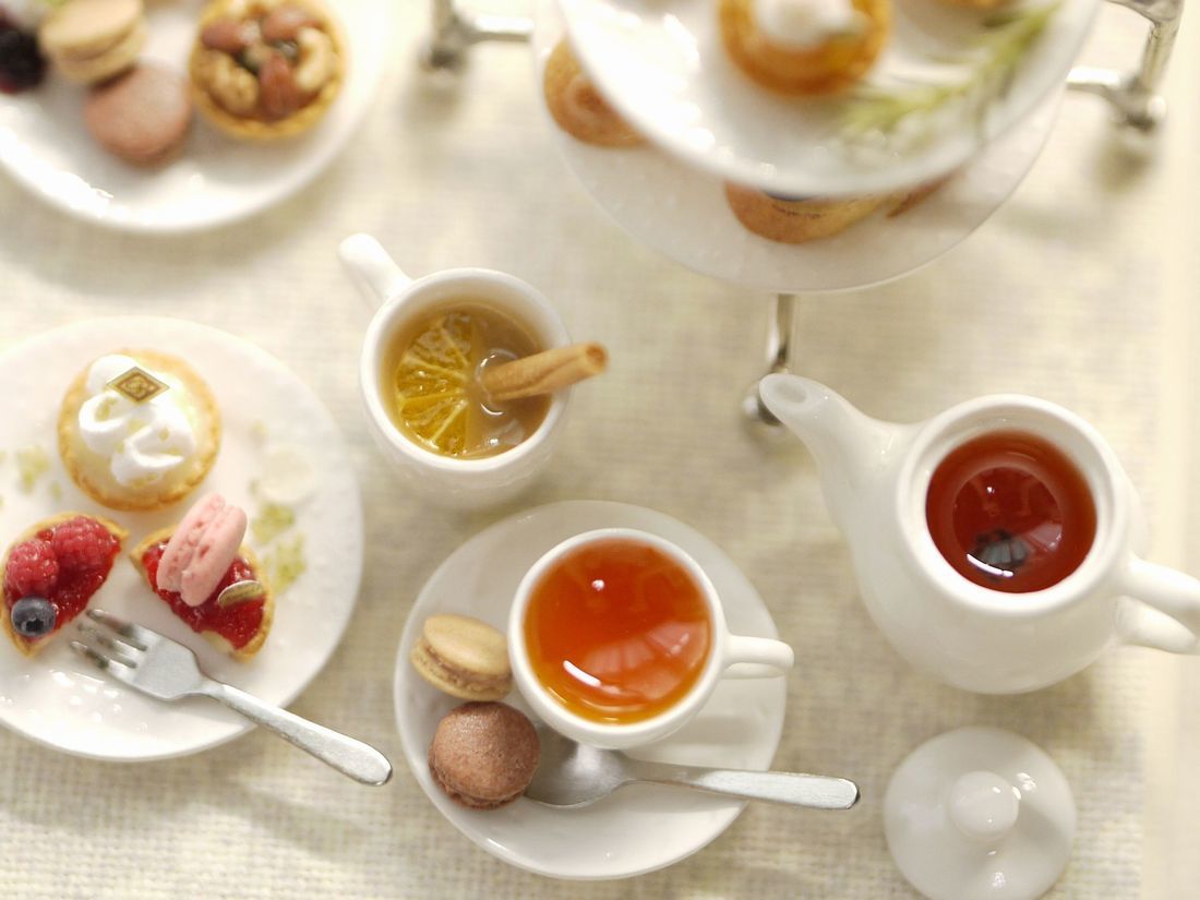 ミニチュア ドールハウス　アフタヌーンティーセット　プチタルト_6