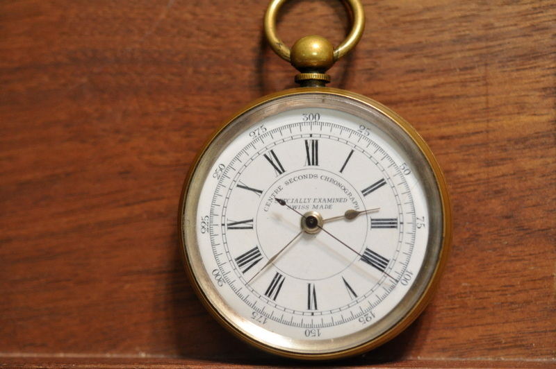 Swiss スイス製 アンティーク 懐中時計 機械式 センターセコンド 1900