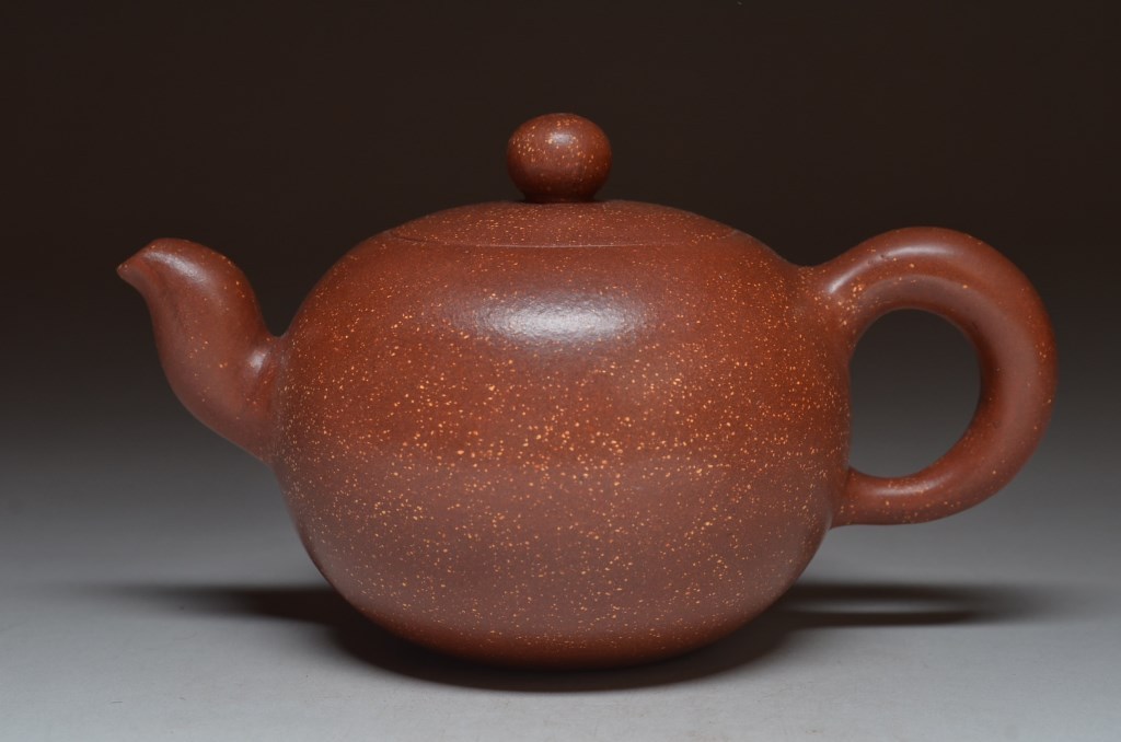 唐物古玩 中国宜興印 朱泥急須 紫砂壷 唐物急須 △中国古玩・朱泥