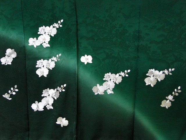 【絹工房29】高級手縫仕立付★新品最新柄★本刺繍・胡蝶蘭柄訪問着★希少品・限定品！ 胡蝶蘭 絹工房☆高級手縫仕立付☆限定品・胡蝶蘭柄訪問着 総刺繍 絹工房☆高級手縫仕立付☆京友禅・胡蝶蘭柄訪問着 絹工房☆高級手縫仕立付☆極細本刺繍・胡蝶蘭柄訪問 桜