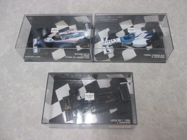 98T 0 1⁄43 Lotus - ミニチャンプス Senna Ayrton Minichamps Renault