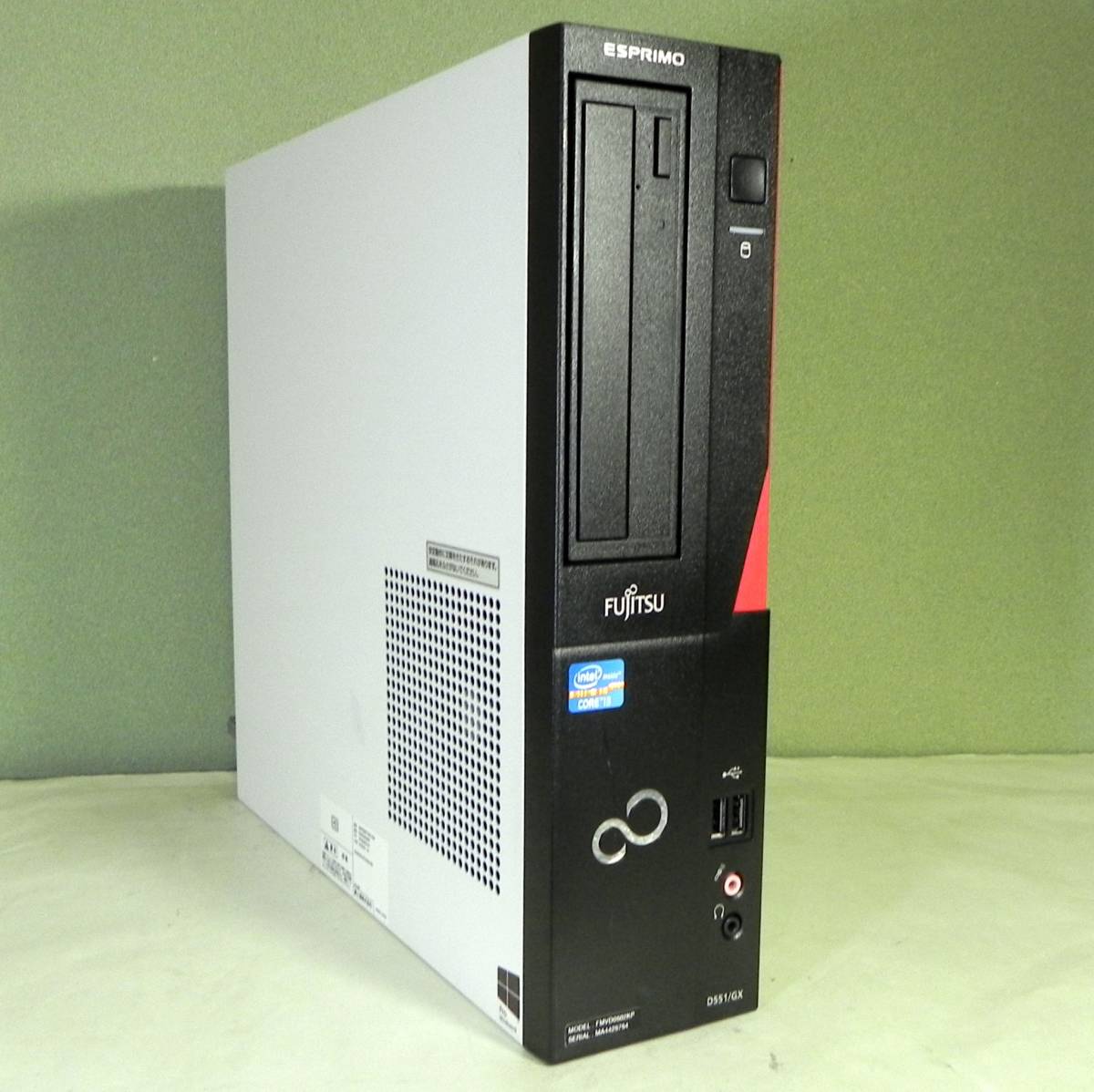 FMV/ESPRIMO-D551/GX-Corei3/3240/3.4GHz-W10デスクトップPC