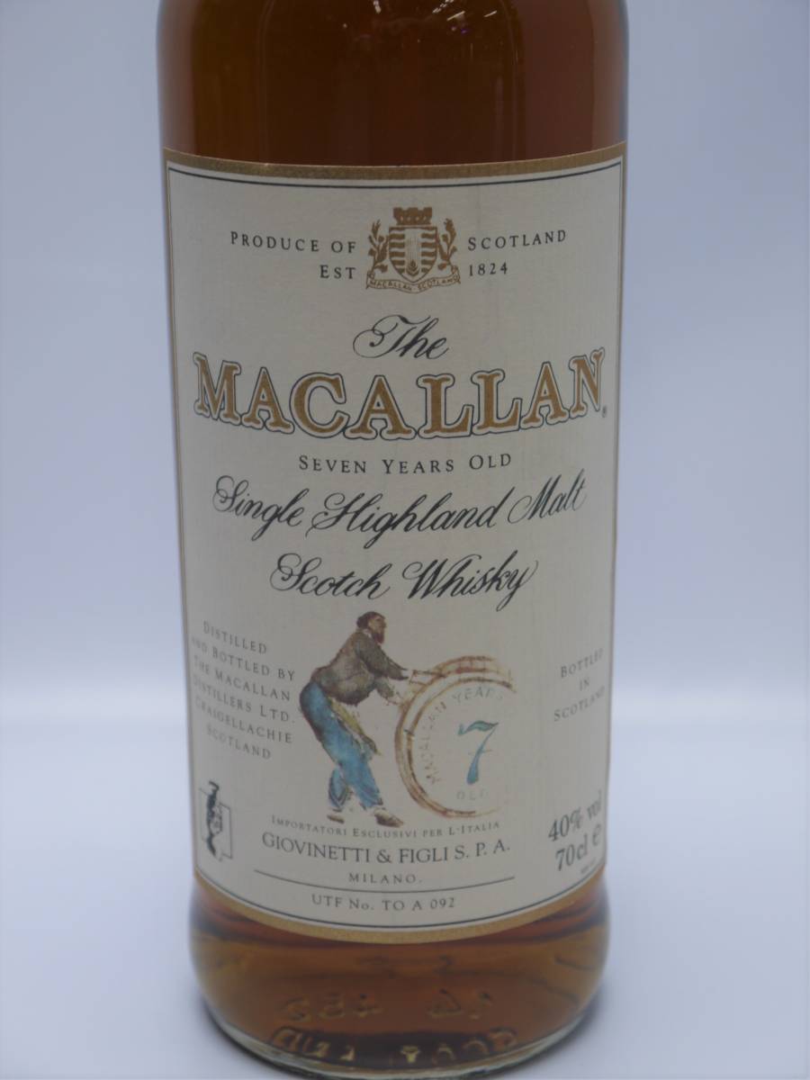 マッカラン 7年 ジオベネッティ 700ml 40% MACALLAN 7years old レア