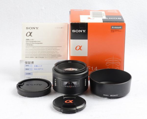 ☆美品☆ Sony ソニー 50mm F1.4 SAL50F14 Aマウント 単焦点レンズ 元
