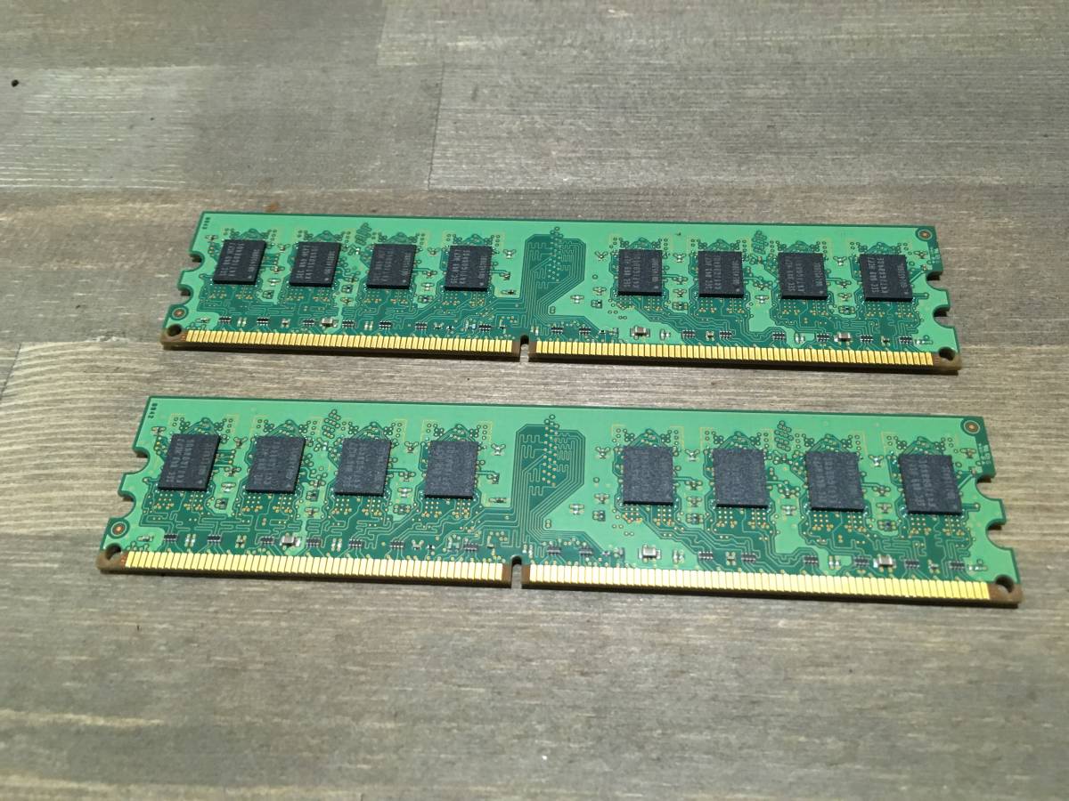 SAMSUNG 2GB　2枚 2R×8　PC-2 6400U　合計4GB_2