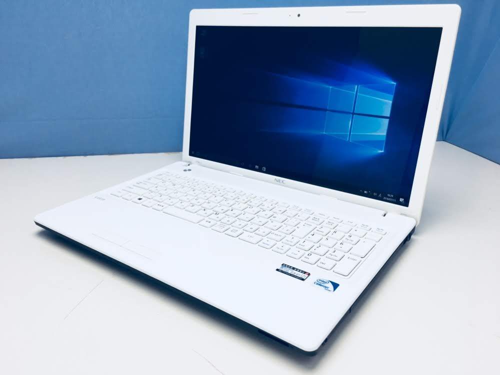 NEC ノートPC 15.6インチ ホワイトジャンク品 □【ジャンク】 NEC PC-LE150JSP2 / Intel Celeron B730 / 320GB / 2GB