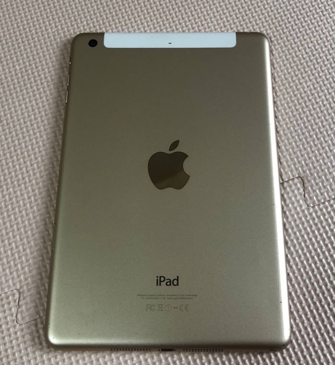 iPad mini3 au 16gb ゴールド wi-fi cellular
