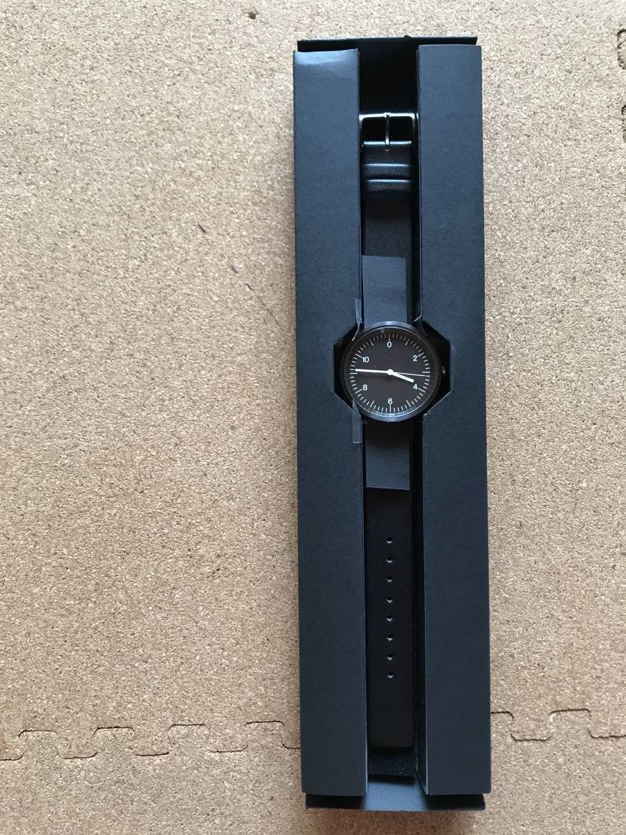 腕時計 Wall バンド Very Goods 無印良品 wall clock 腕時計 黒革 MJ 