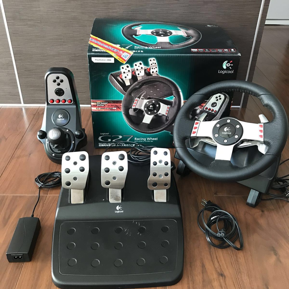 Logicool G27 R acing Wheel ハンドルコントローラー ステアリングコントローラー モーター切り替えスイッチ加工済