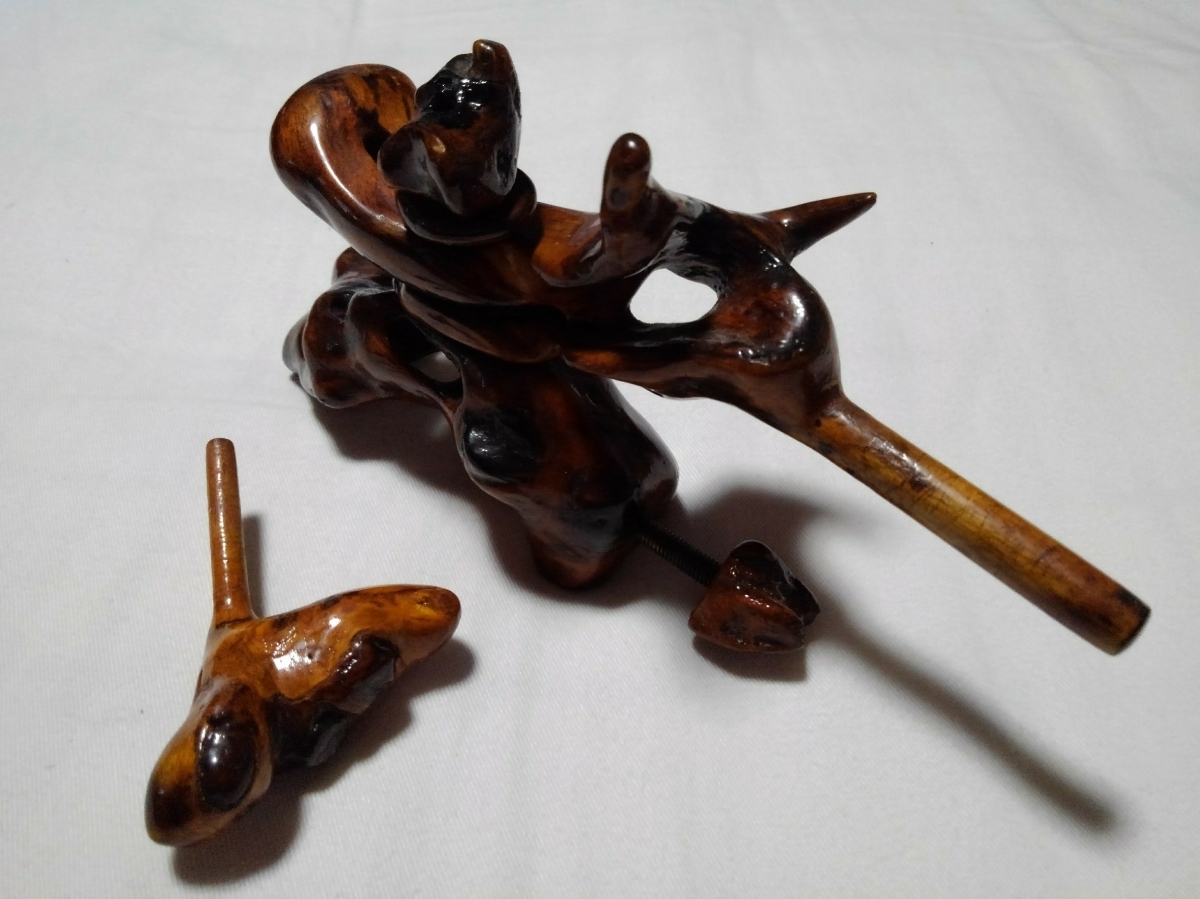 天然木小型弓万力