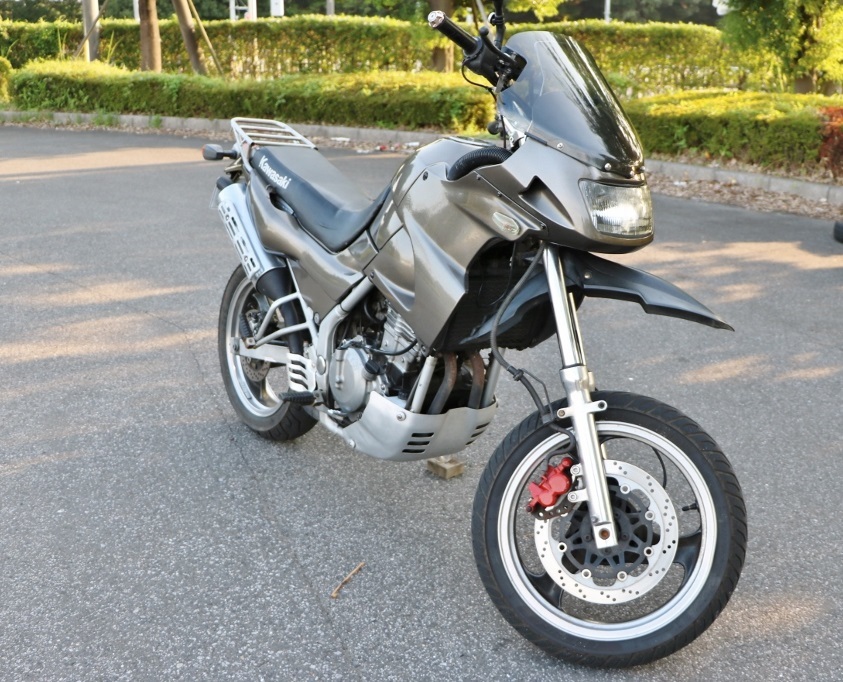 usページ KLE250 エンジン好調 17incモタード仕様 個人出品 カワサキ KAWASAKI