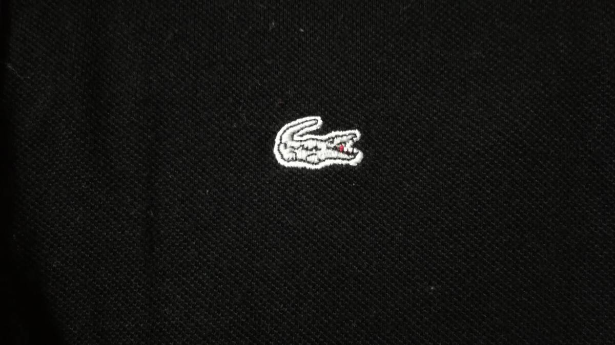 HOT，送料無料】 ラコステ Lacoste 日本製 シルバーラコステ 黒ポロシャツ