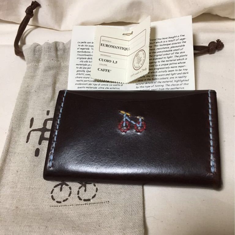 アンリークイール　EUROMANTIQUE　ミニ財布　カードケース　パスケース henry cuir カードケース EUROMANTIQUE アンリークイールカードケース
