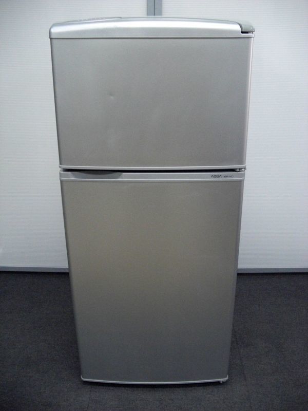 送料無料!!AQUA アクア 109L 冷凍冷蔵庫 AQR-111D(S) 動作品◇2015年