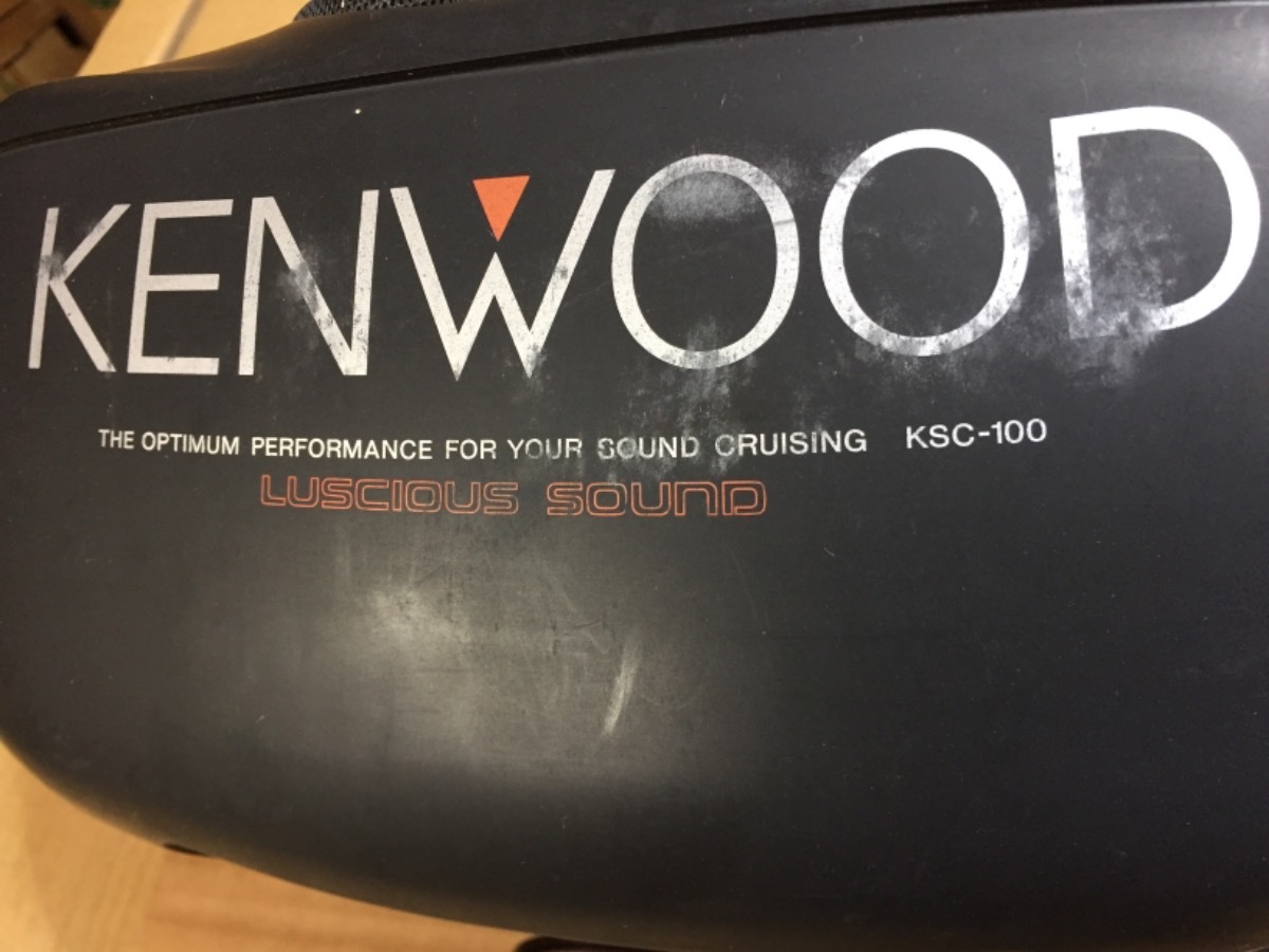 18071201M K11マーチから KENWOOD KSC-100 据置 置き型スピーカー 音
