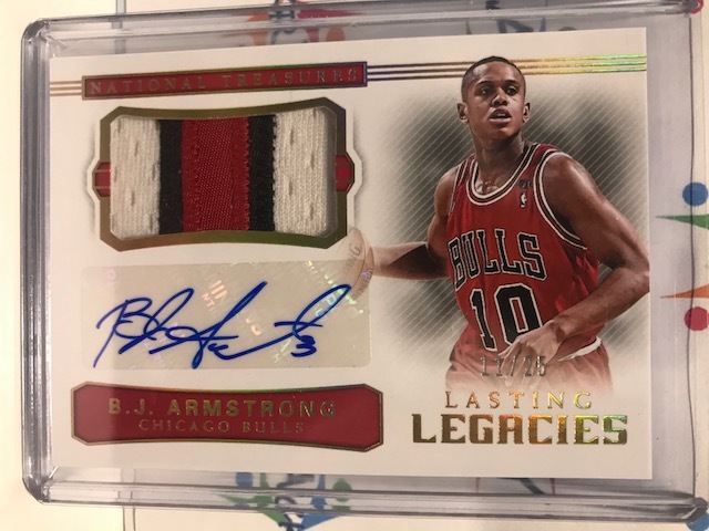 2017-18 Panini National Treasures B.J. ARMSTRONG Lasting Legacies