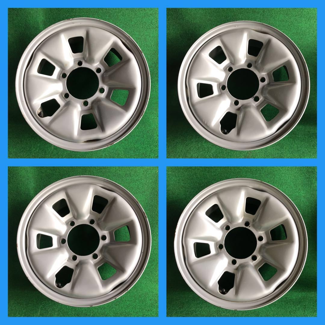 15インチ鉄ホイール 4本セット 6穴 6JJ PCD139.7 E344 15インチ 車