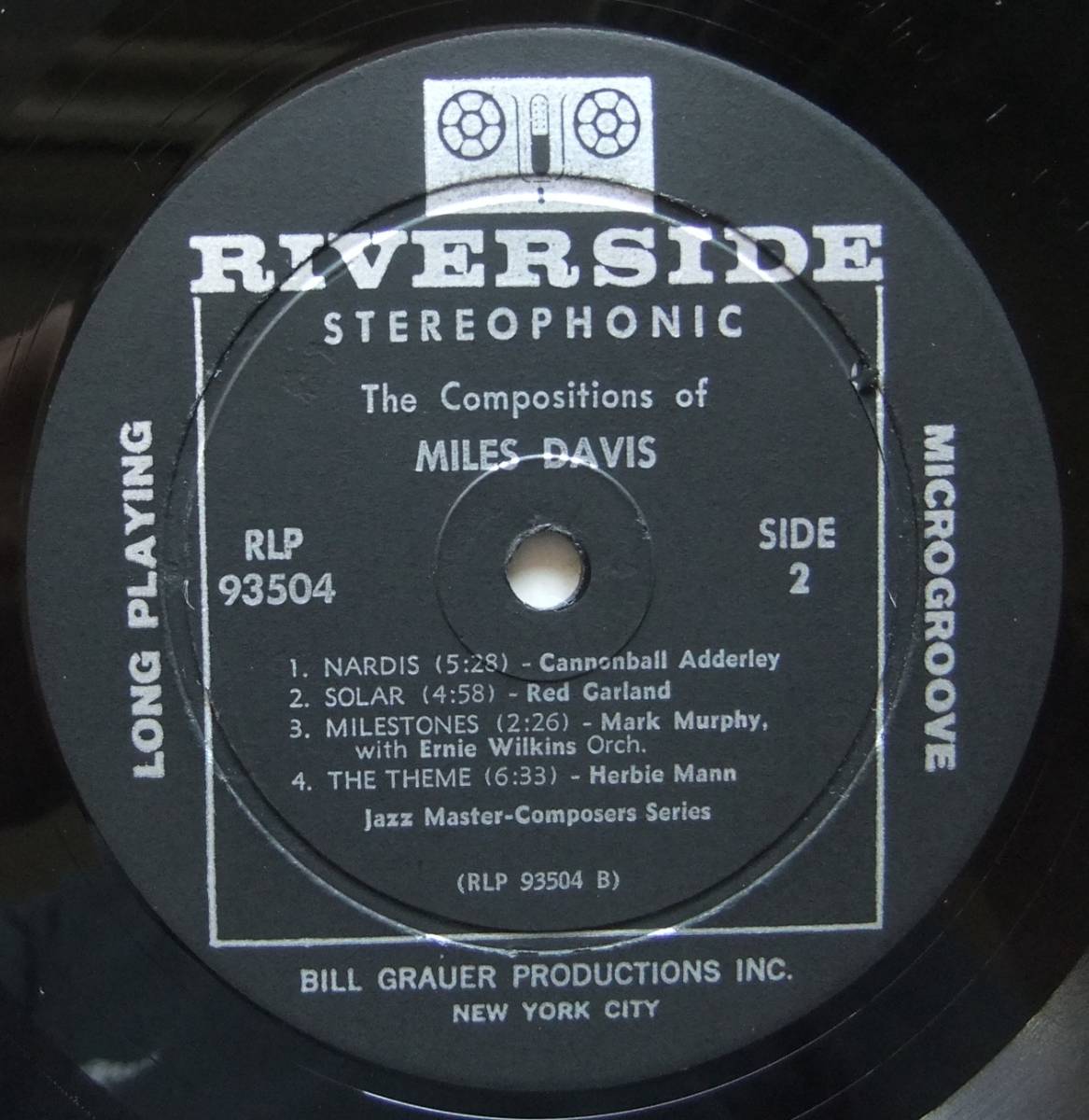 ◇ The Compositions of MILES DAVIS ◇ Riverside RLP 93504 (black