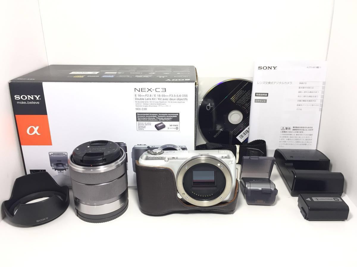 E SEL1855 NEX-C3 Sony Lens OSS α Kit with Tested SEL55210 Zoom and 