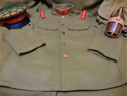 日本軍日本陸軍★昭五式軍衣袴【冬ー中寸】-軍帽略帽鉄帽鉄兜背嚢襦袢雑嚢飯章銃剣三八式歩兵銃負革スリング偽装網略刀帯拳銃嚢長靴編上靴