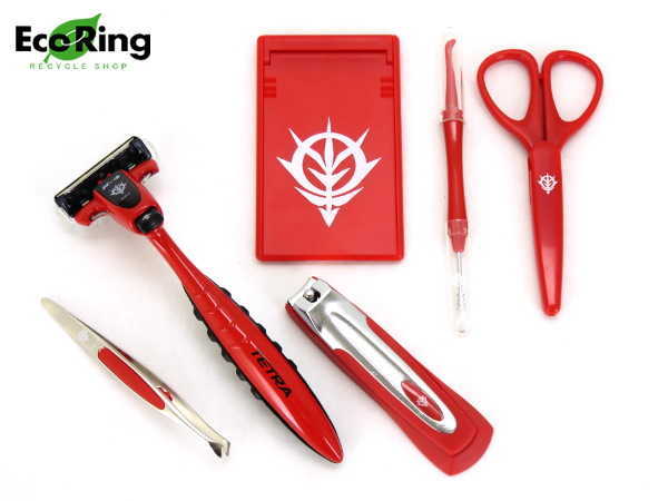 1円 未使用 貝印 K-4 テトラ カミソリ セーフティハサミ 他 シャア専用