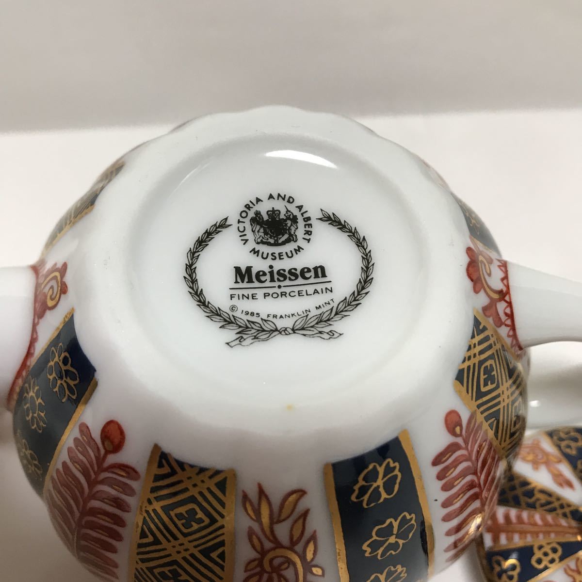 マイセン Meissen フランクリンミント ポット 上質 優美 ヴィクトリア